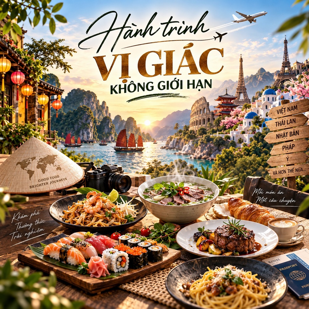 Ẩm thực hành trình vị giác không giới hạn